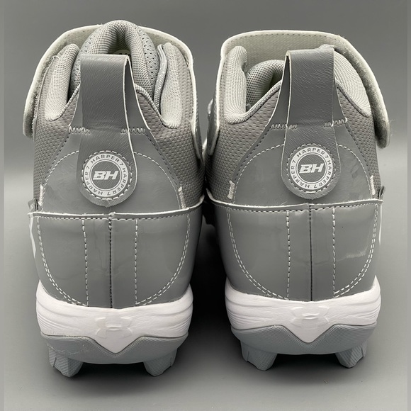 Under Armour Bryce Harper 7 Gray Baseball Cleats 3025587-101 Men Size 11.5 NEW - Picture 5 of 9